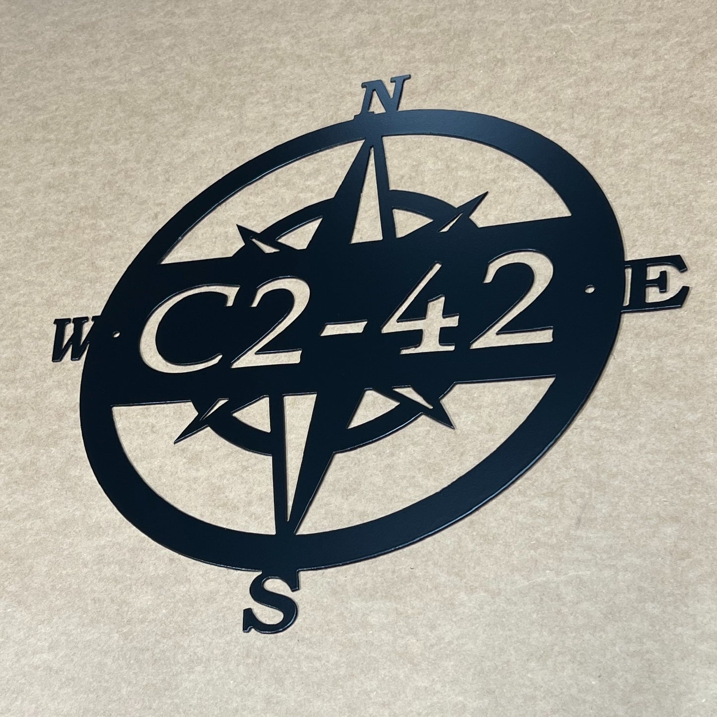 Compass Rose Address Sign Street House Numbers