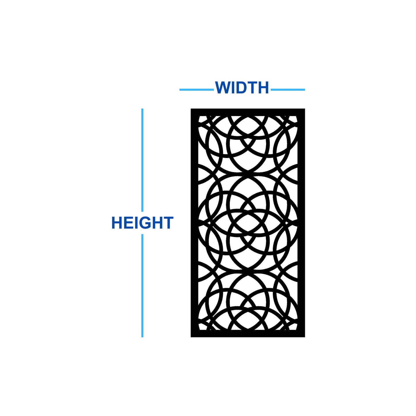 Ellara Metal Wall Art Dimensions