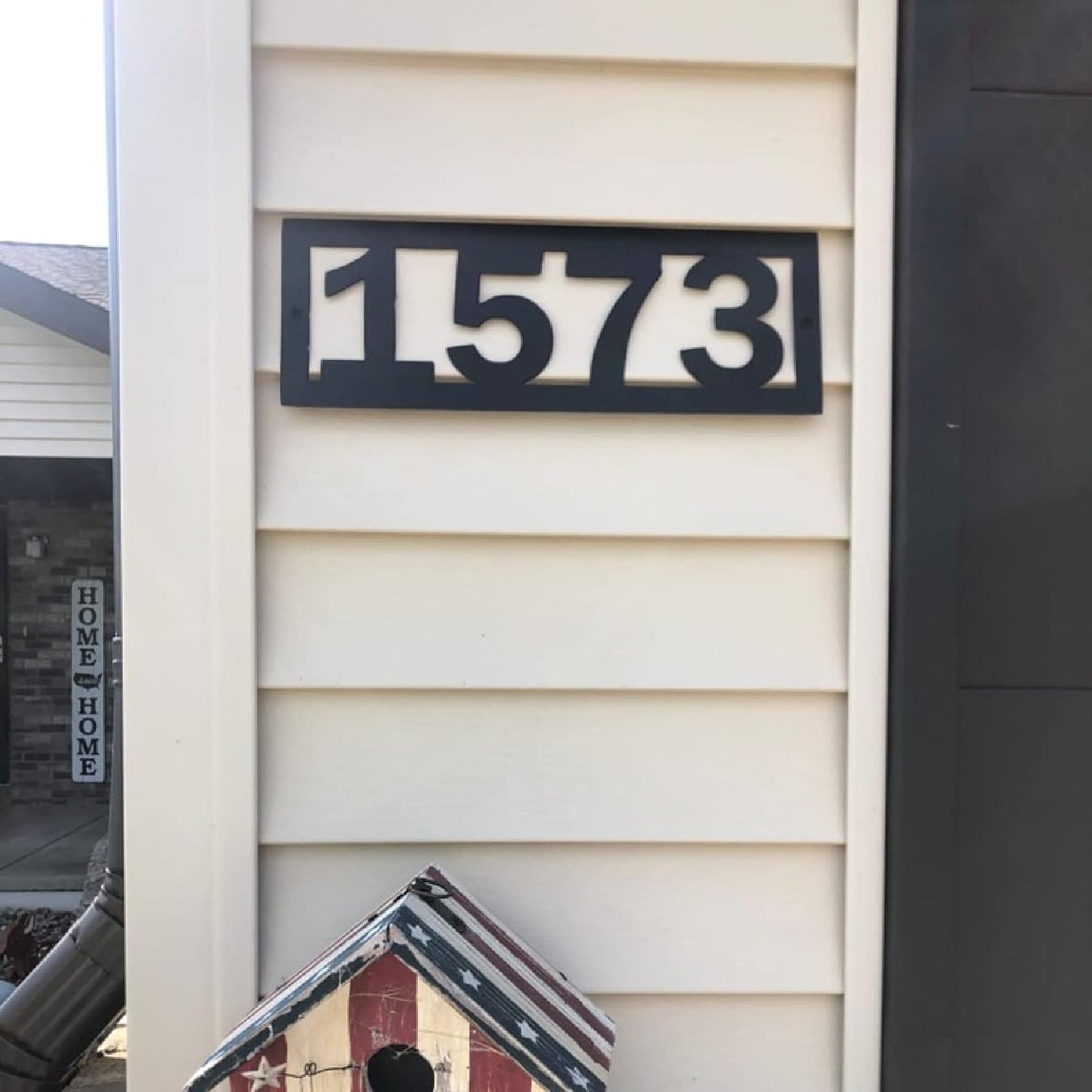 Custom Outdoor House Numbers Address Sign