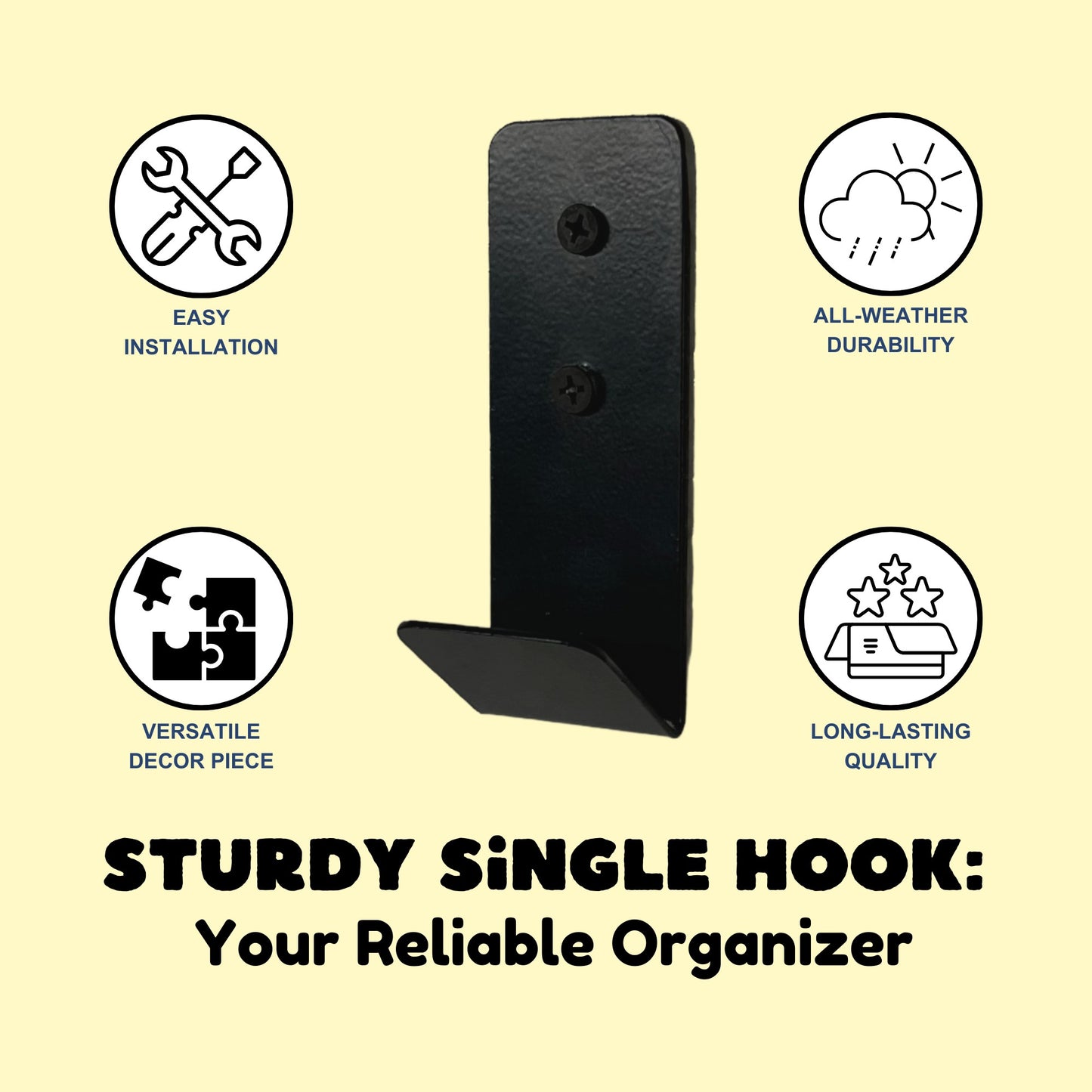 Fold over metal hook benefits