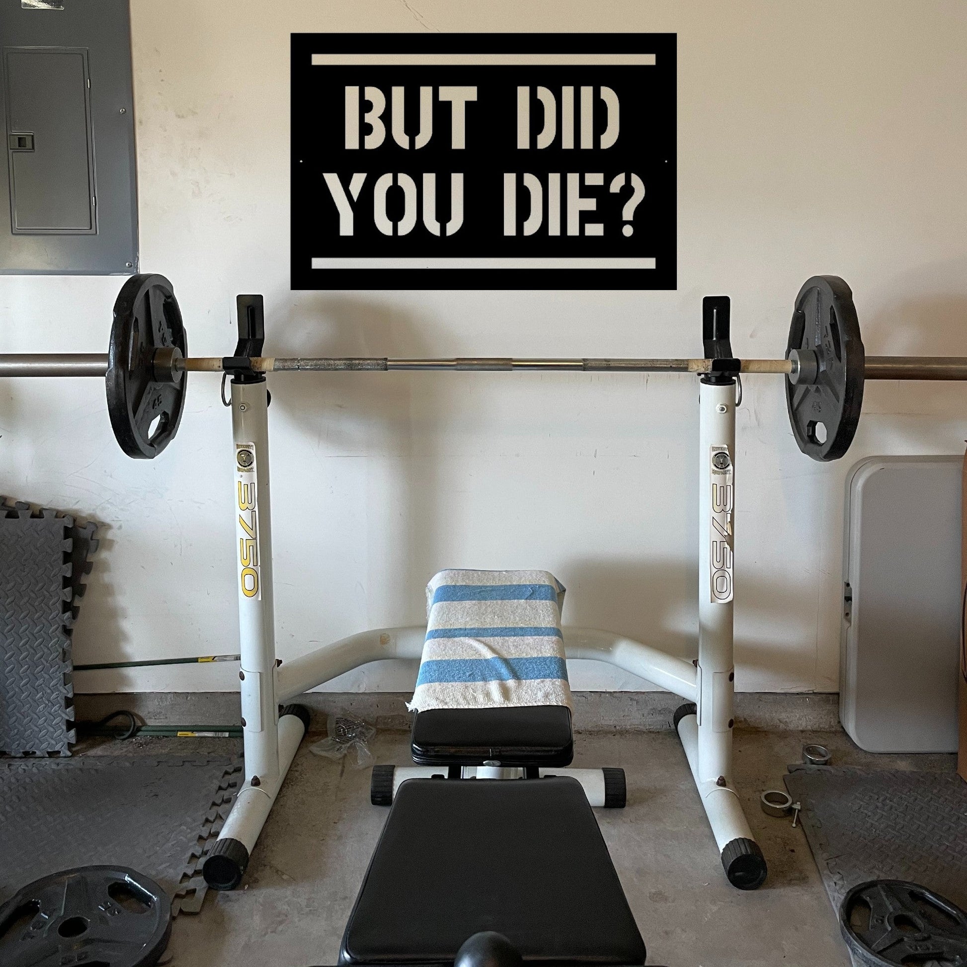 But Did You Die Custom Metal Motivational Sign