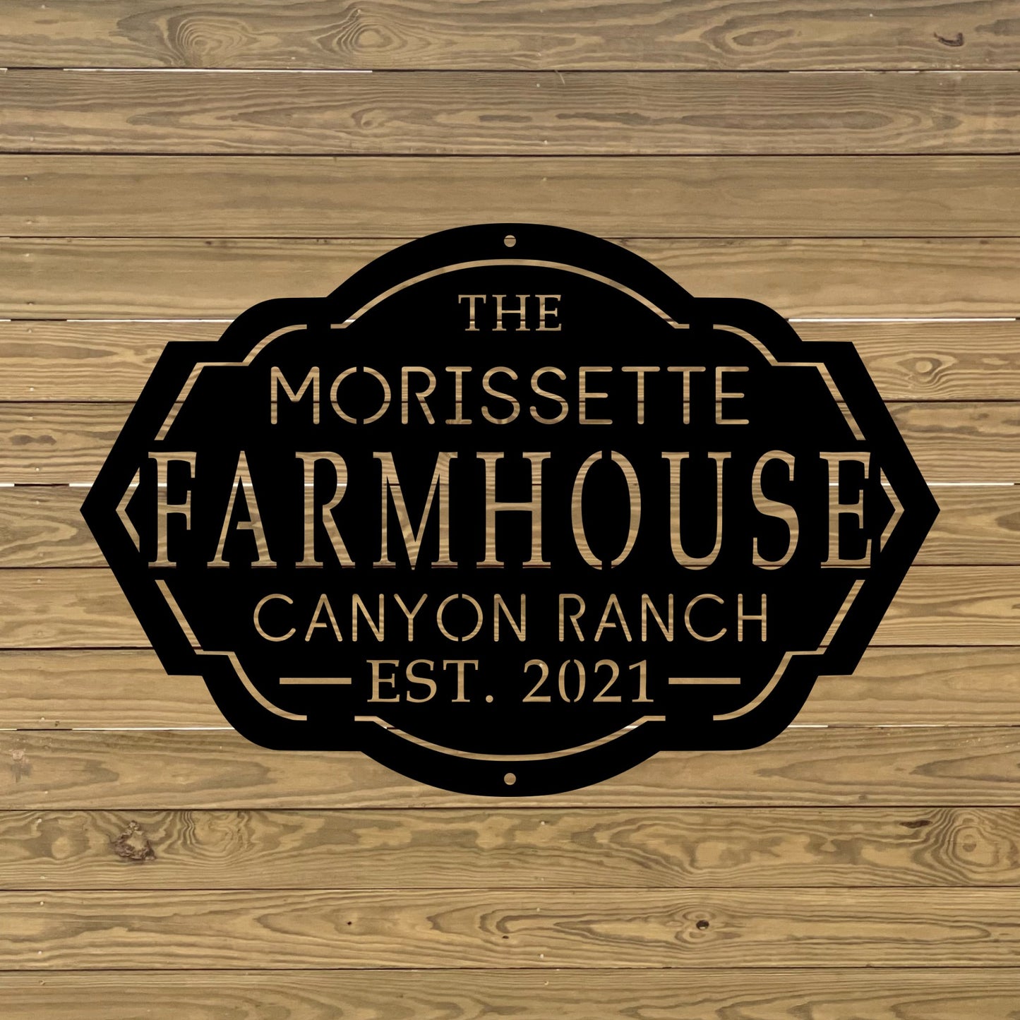 Custom Farm House Sign Black Paint Wood