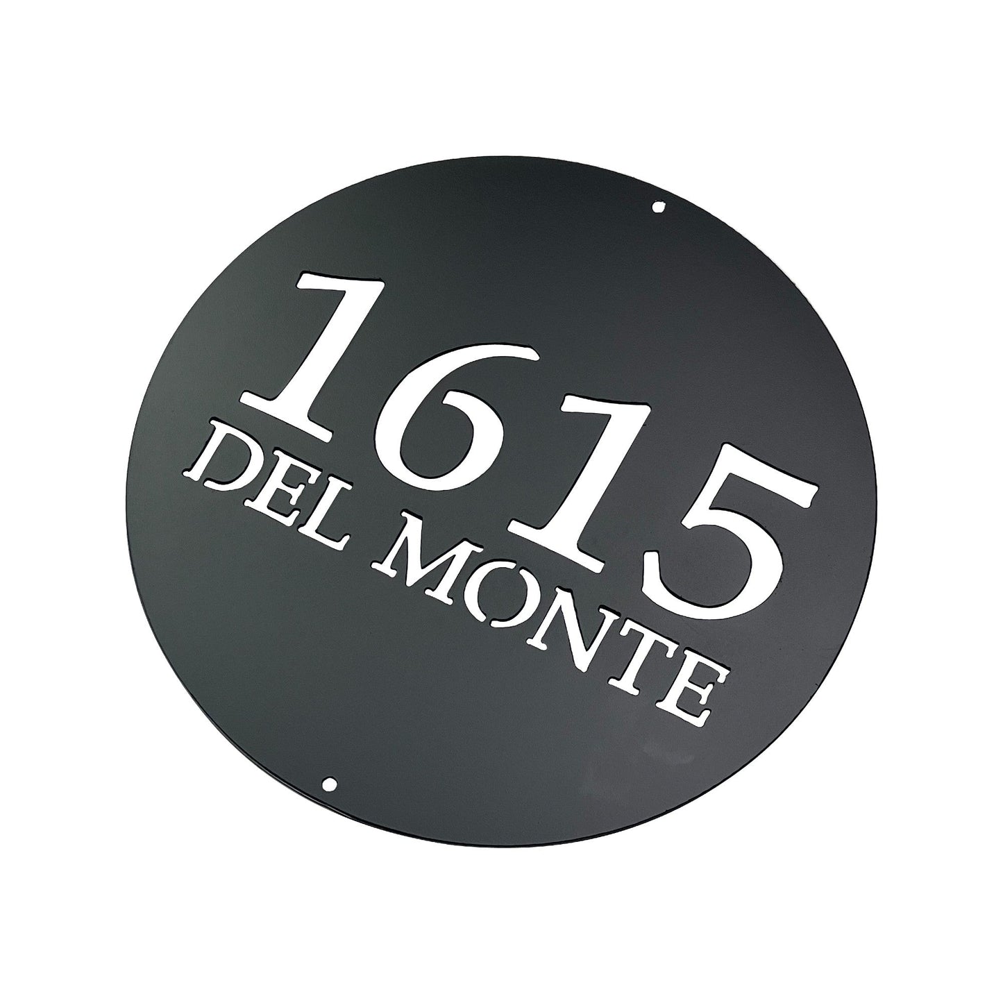 circle address sign