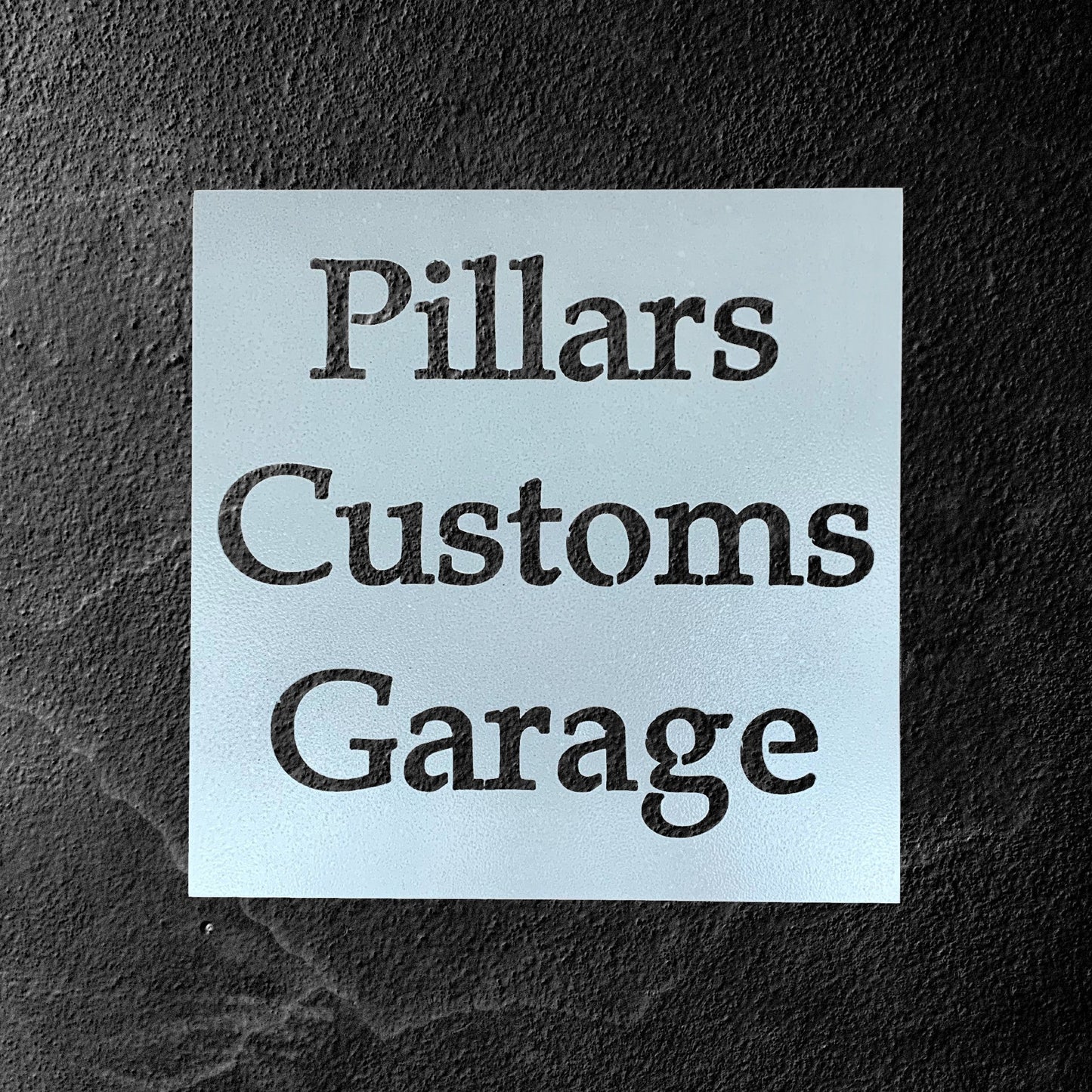 Custom Business Metal Sign White