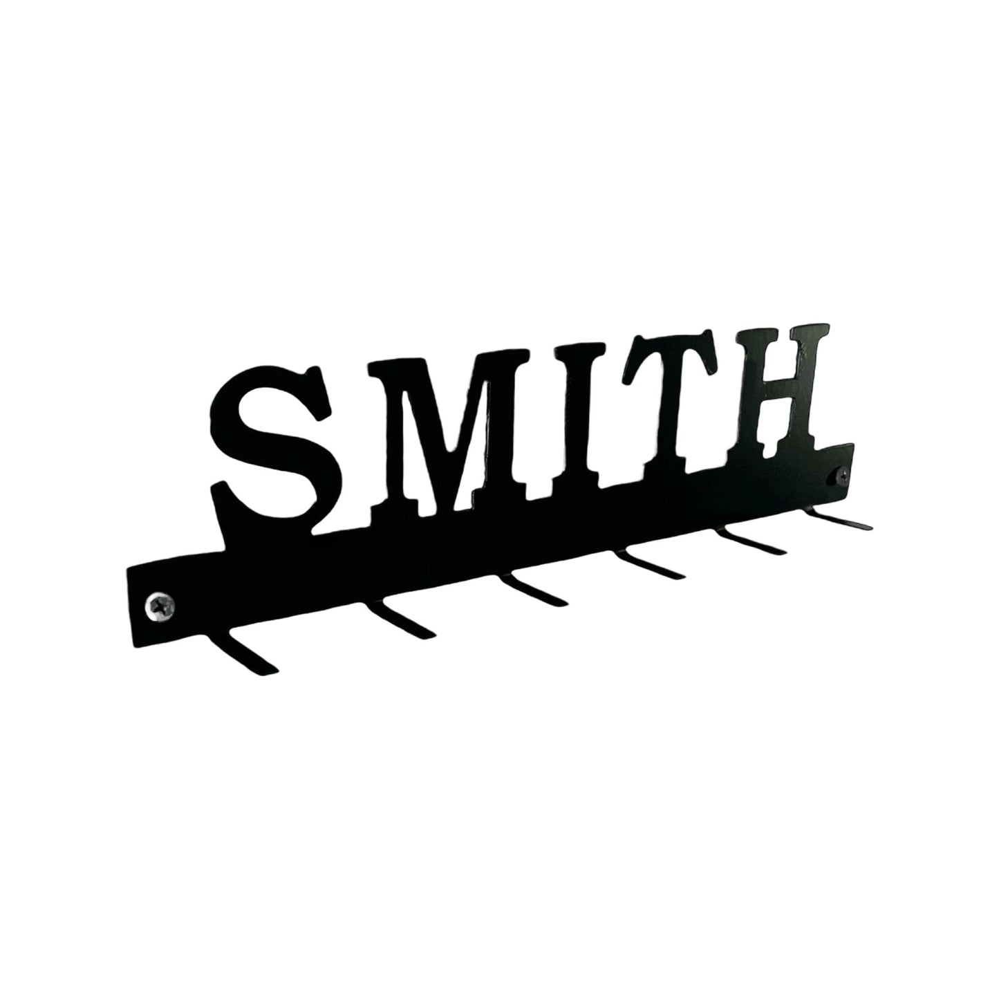 custom key rack with name family saying