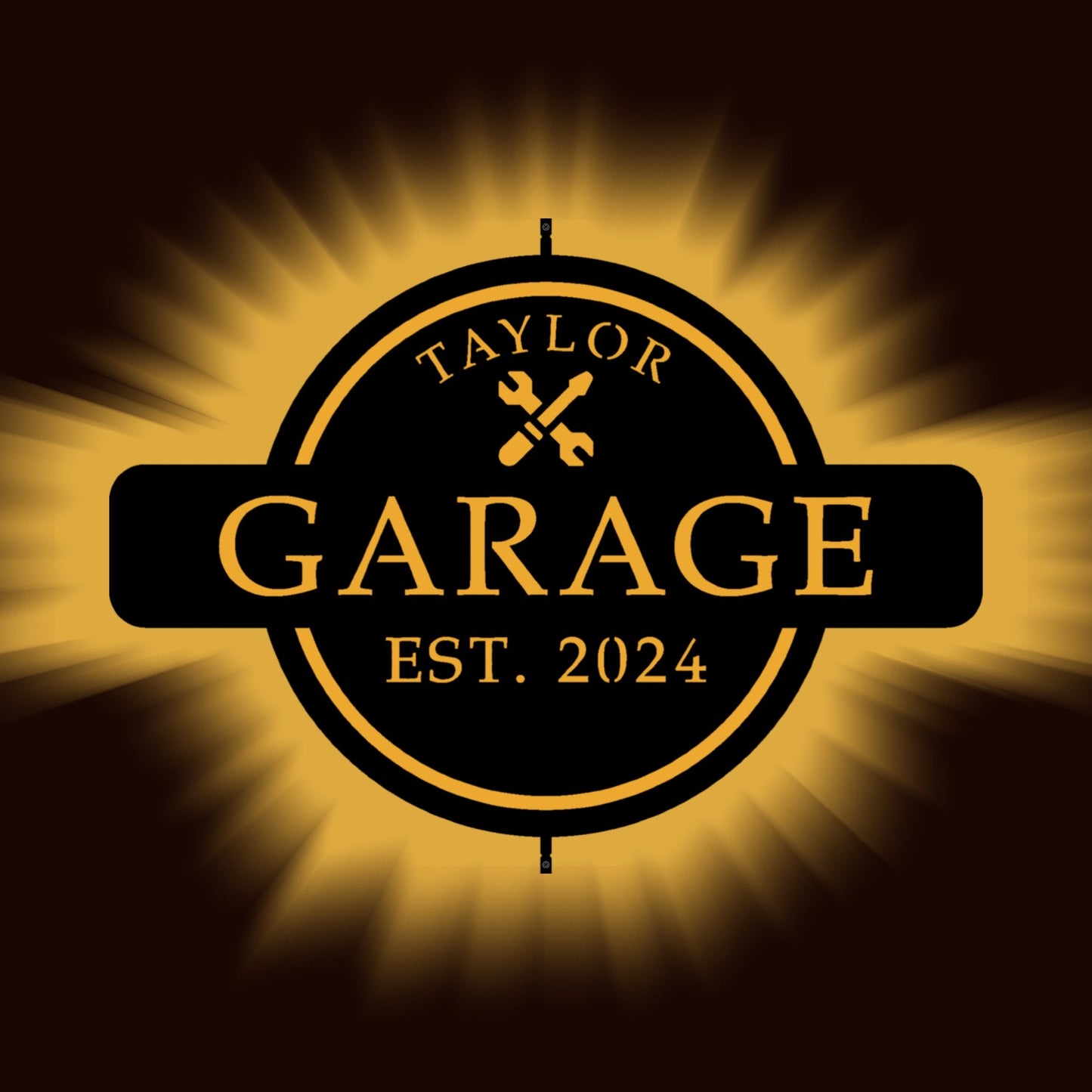 Custom Neon Garage Sign