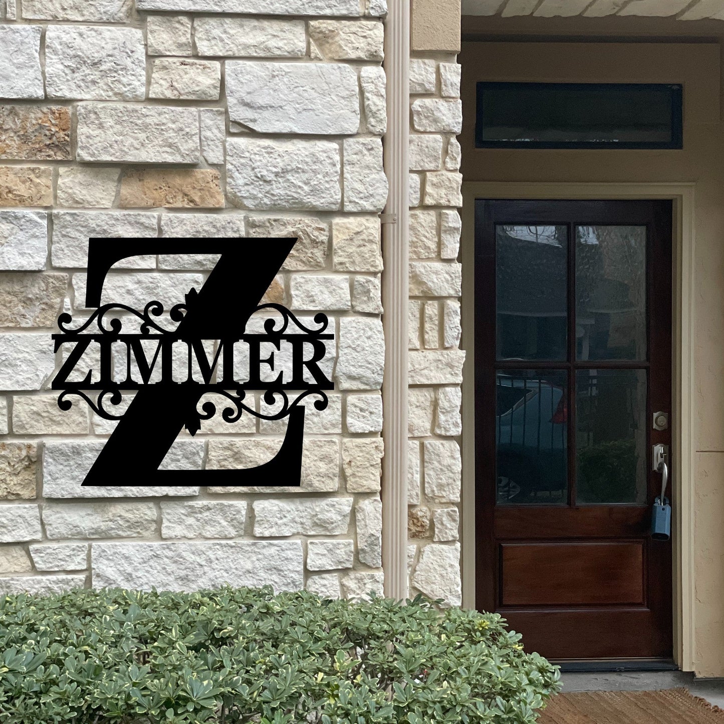 Custom FAmily Name Sign with Split letter