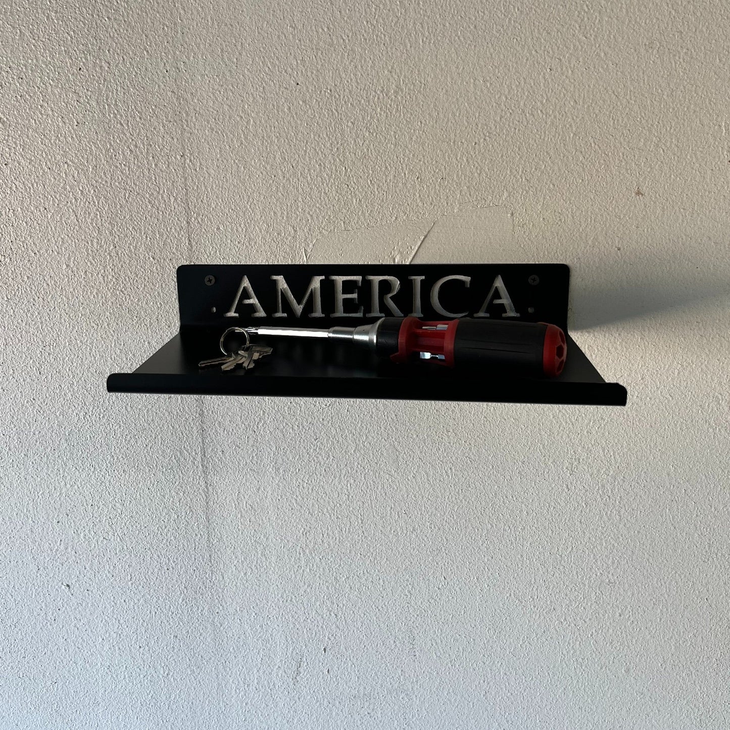 custom metal steel tool holder with saying