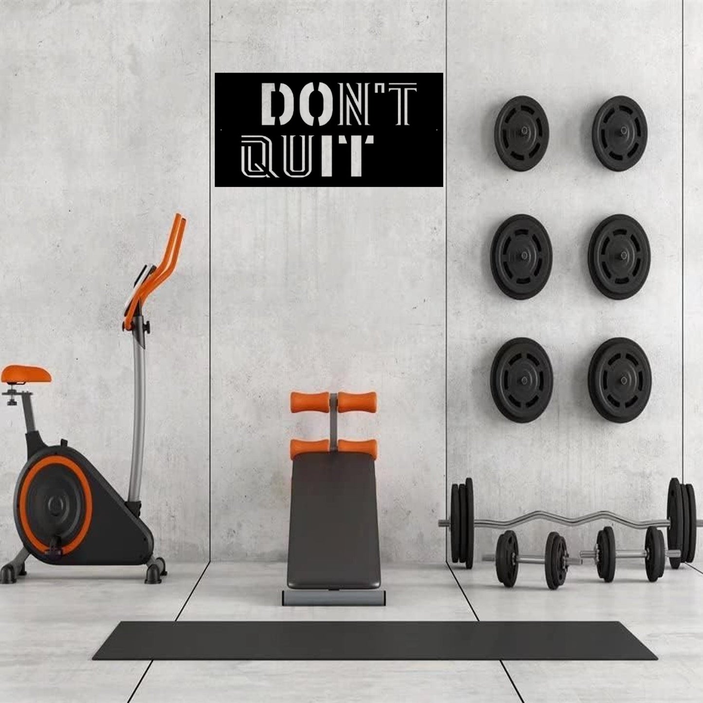 Dont Quit Custom Metal Motivational Wall Art