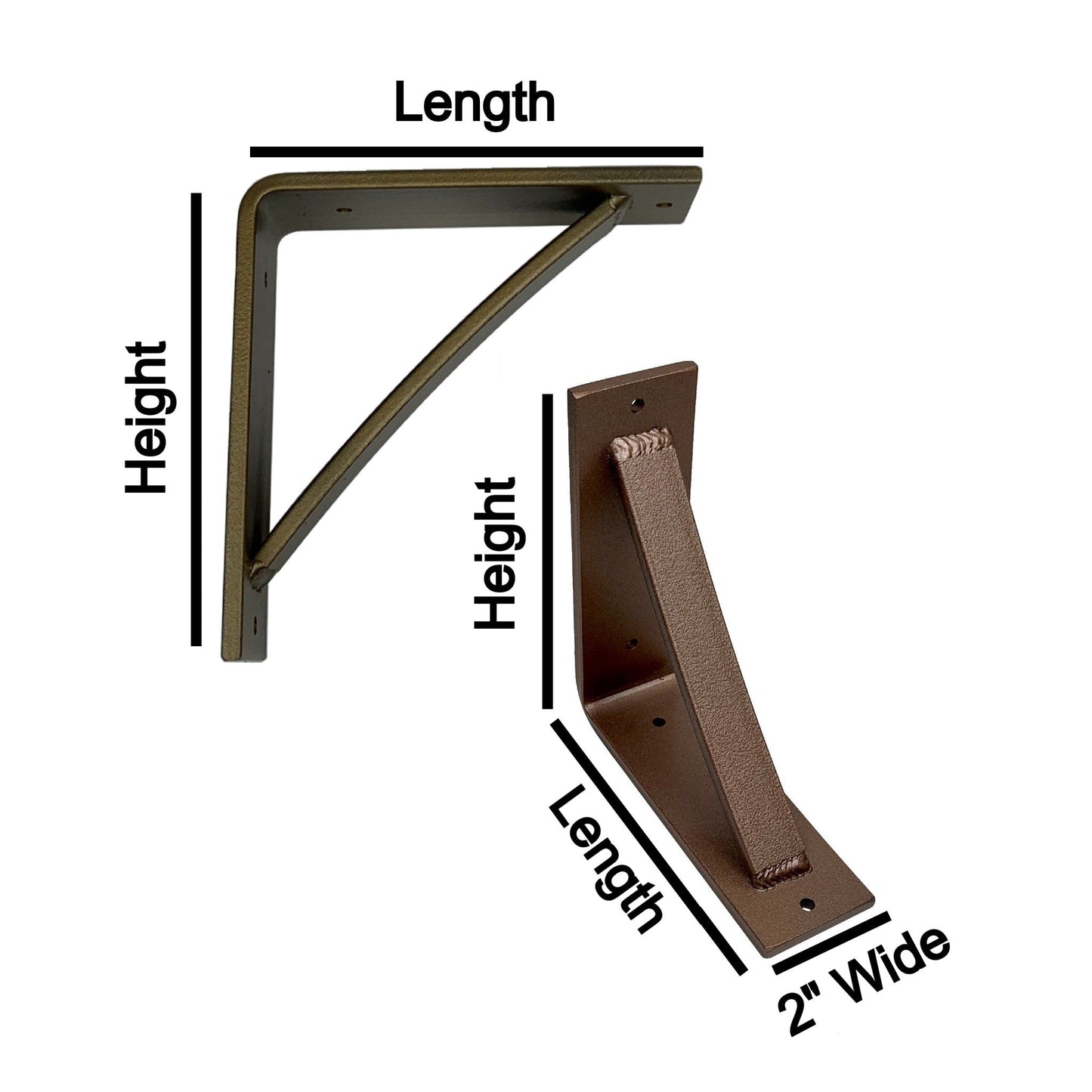 2 Inch Wide Floating Shelf Bracket