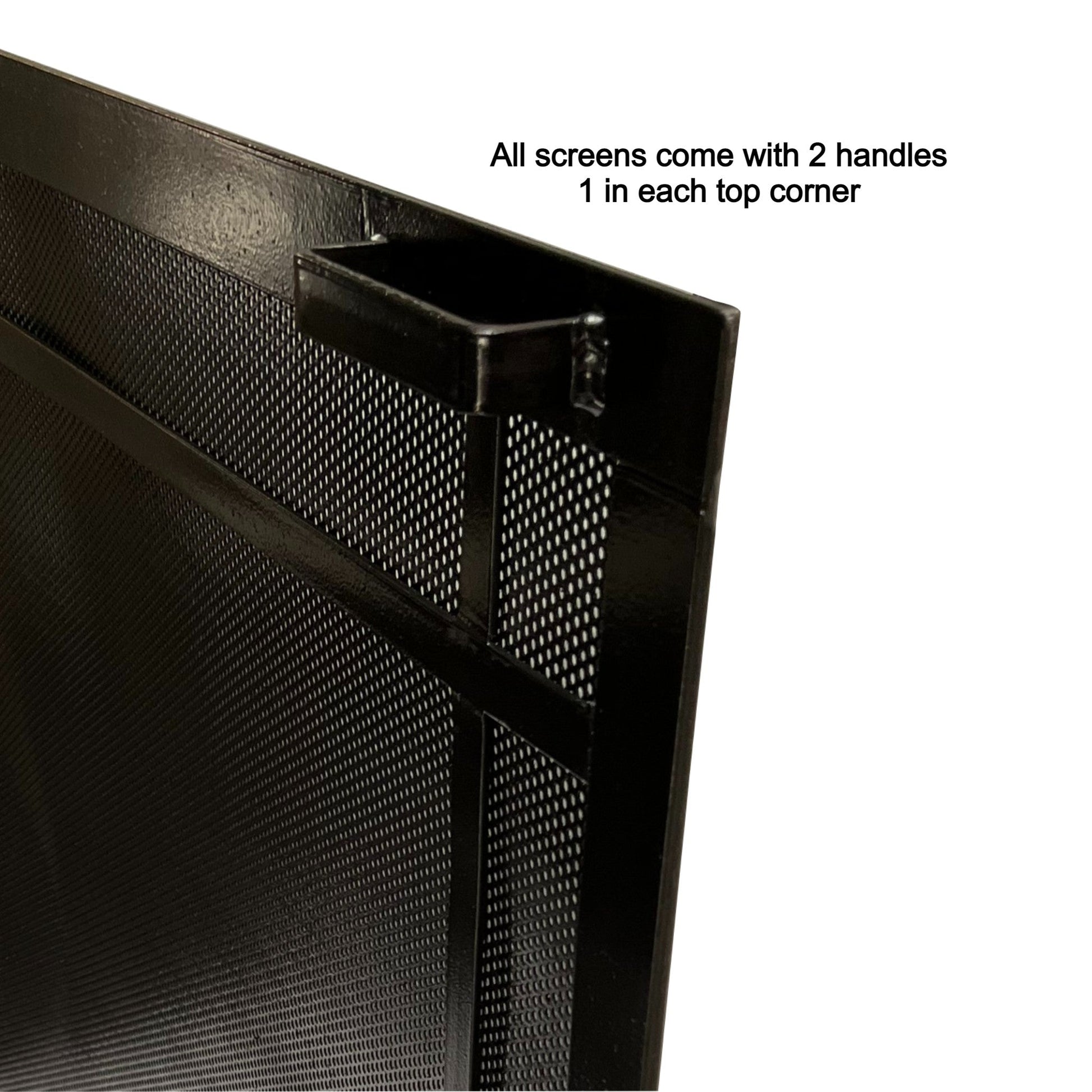 Fireplace Screen handles for larger fireplace screen