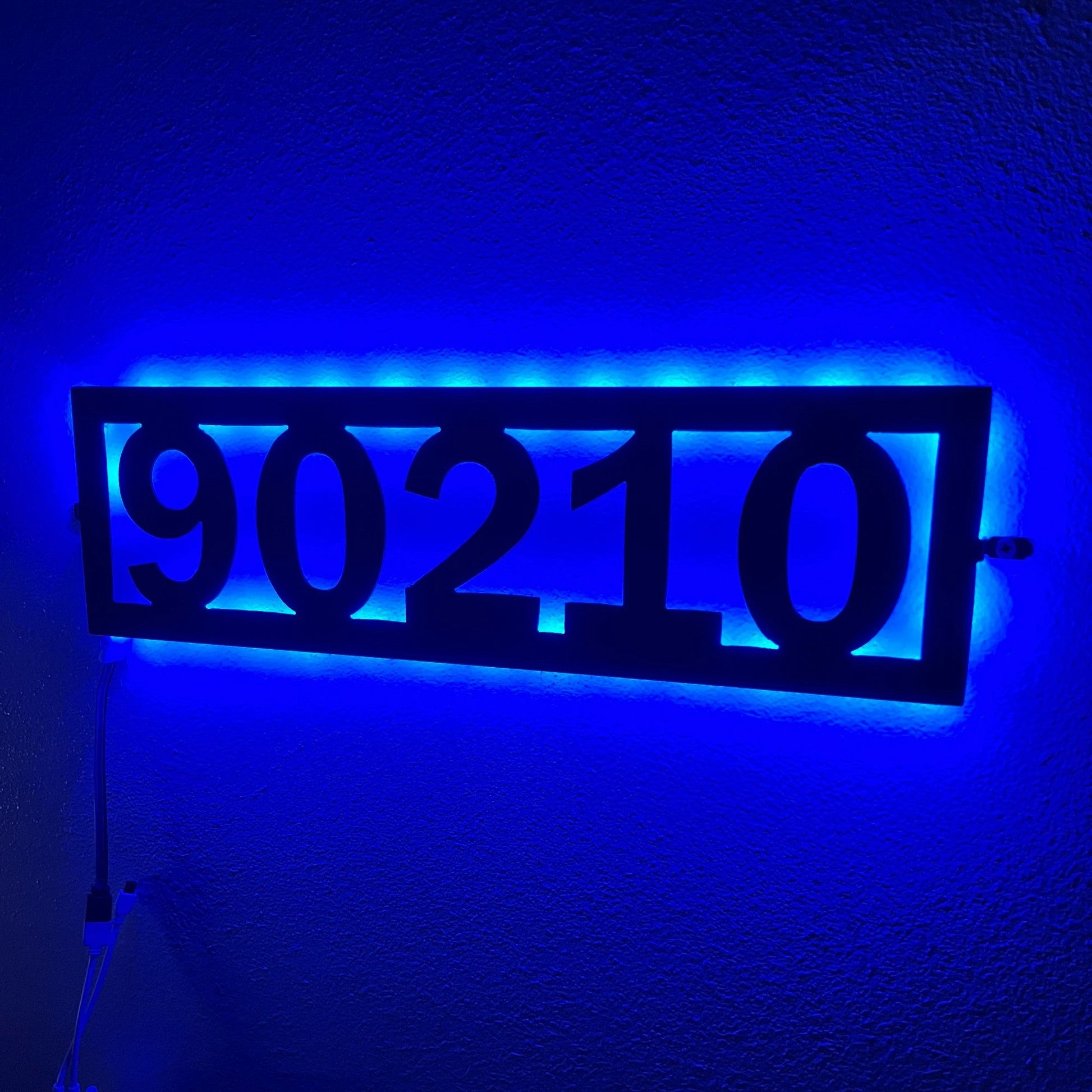 Modern exterior house numbers