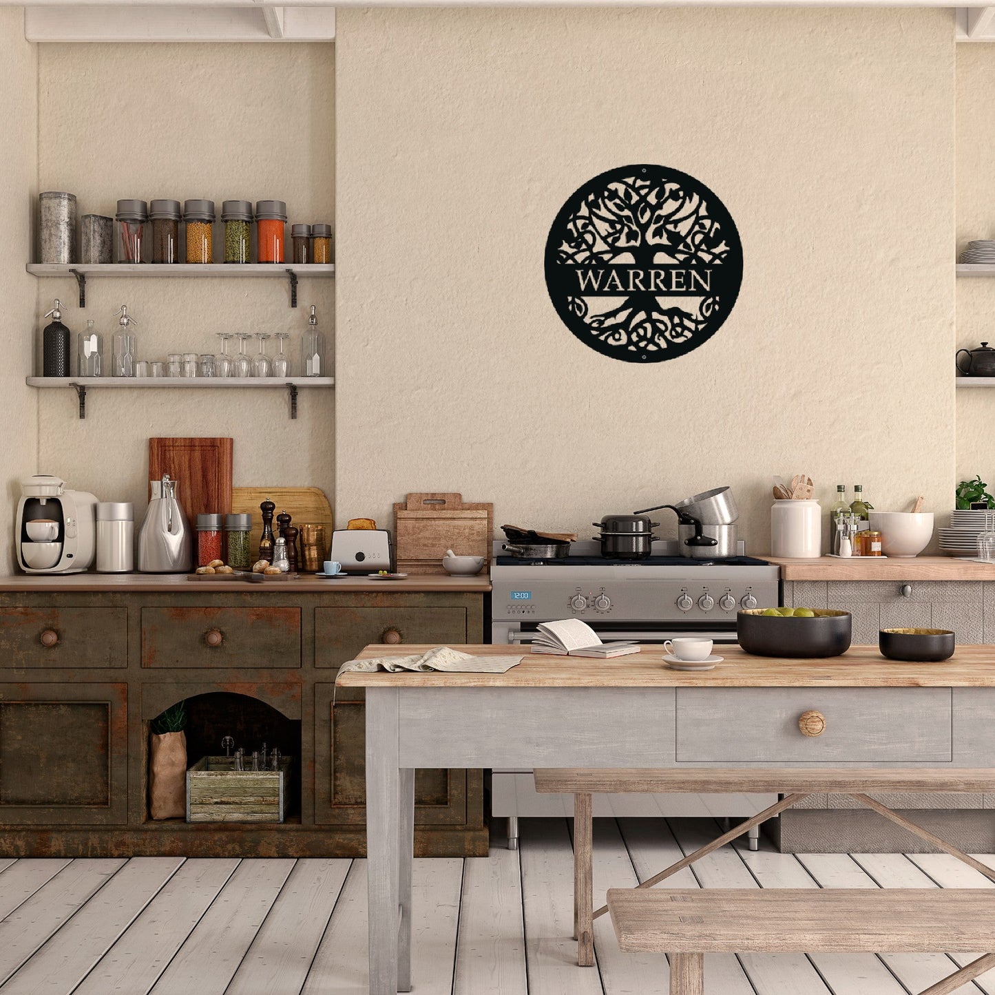 Custom Tree of Life Sign Kitchen