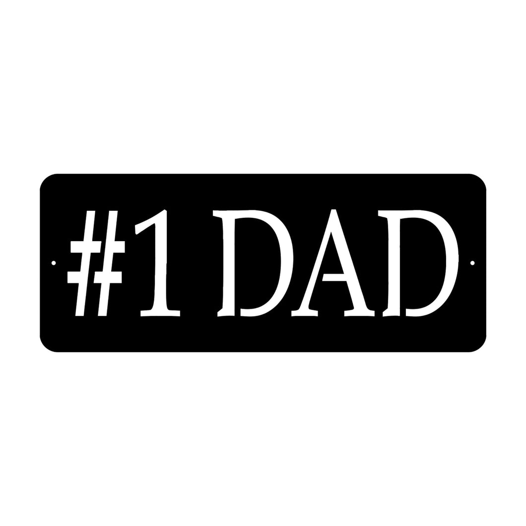 Number one dad sign