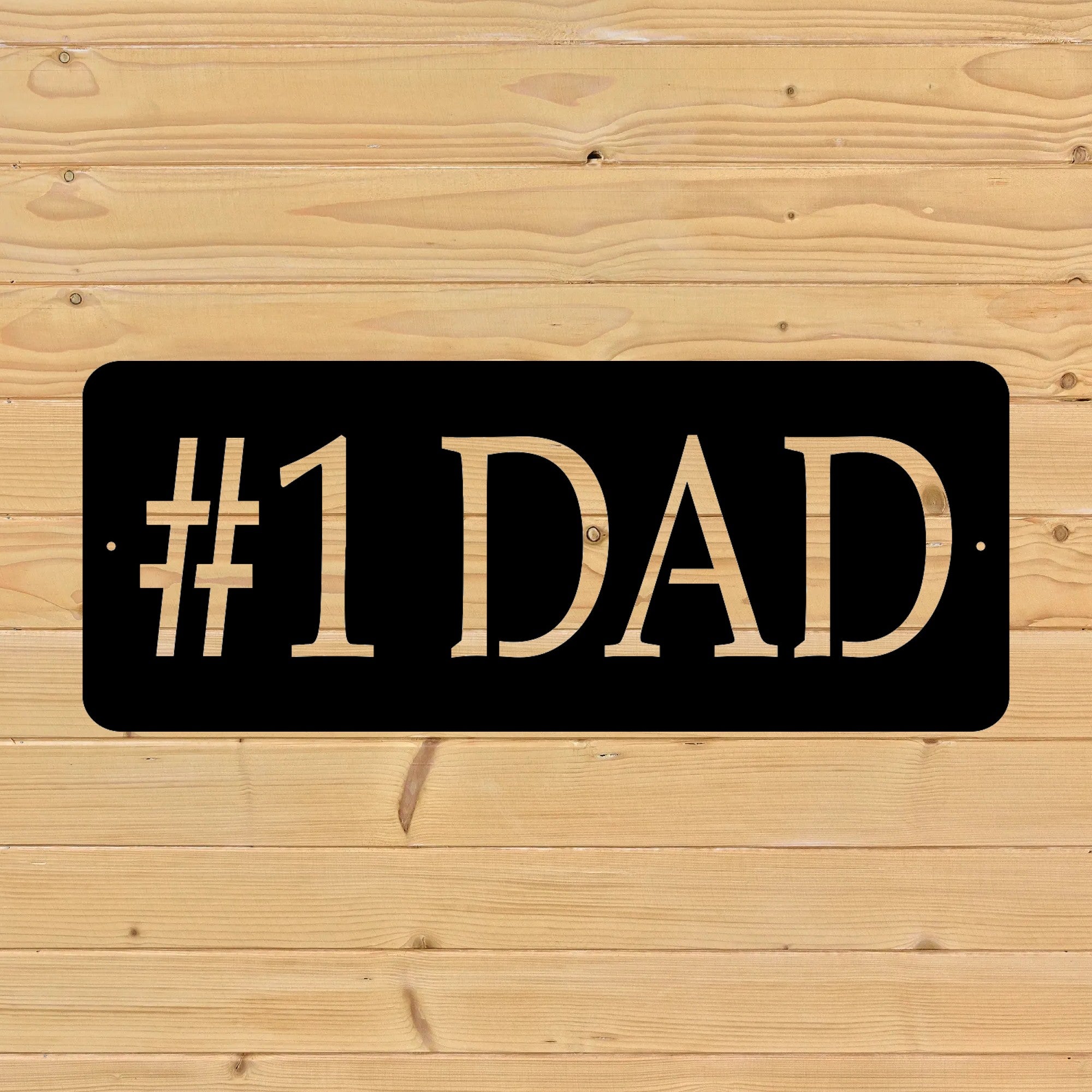 number one dad heartfelt sign
