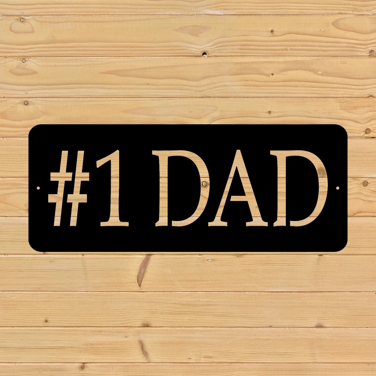 number one dad heartfelt sign