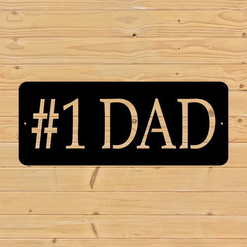 number one dad heartfelt sign