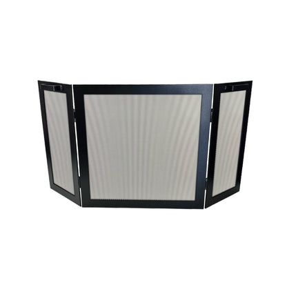 Three Panel Fireplace Screen, Tri Panel Foldable Fireplace Screen