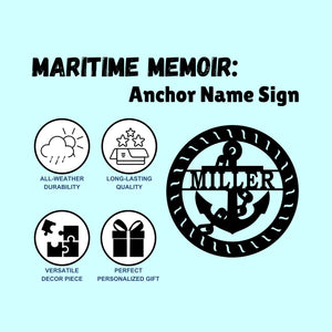 Features and benefits of a metal wall art sign with anchor
