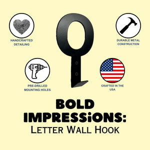 Bold letter wall hook benefits