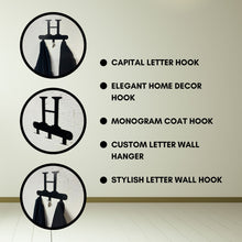 Load image into Gallery viewer, Capital letter monogram wall hook