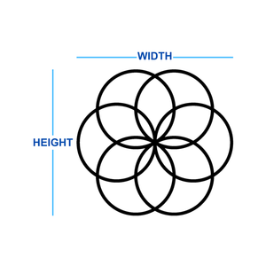 Cerelia Metal Circles Wall Decor Dimensions