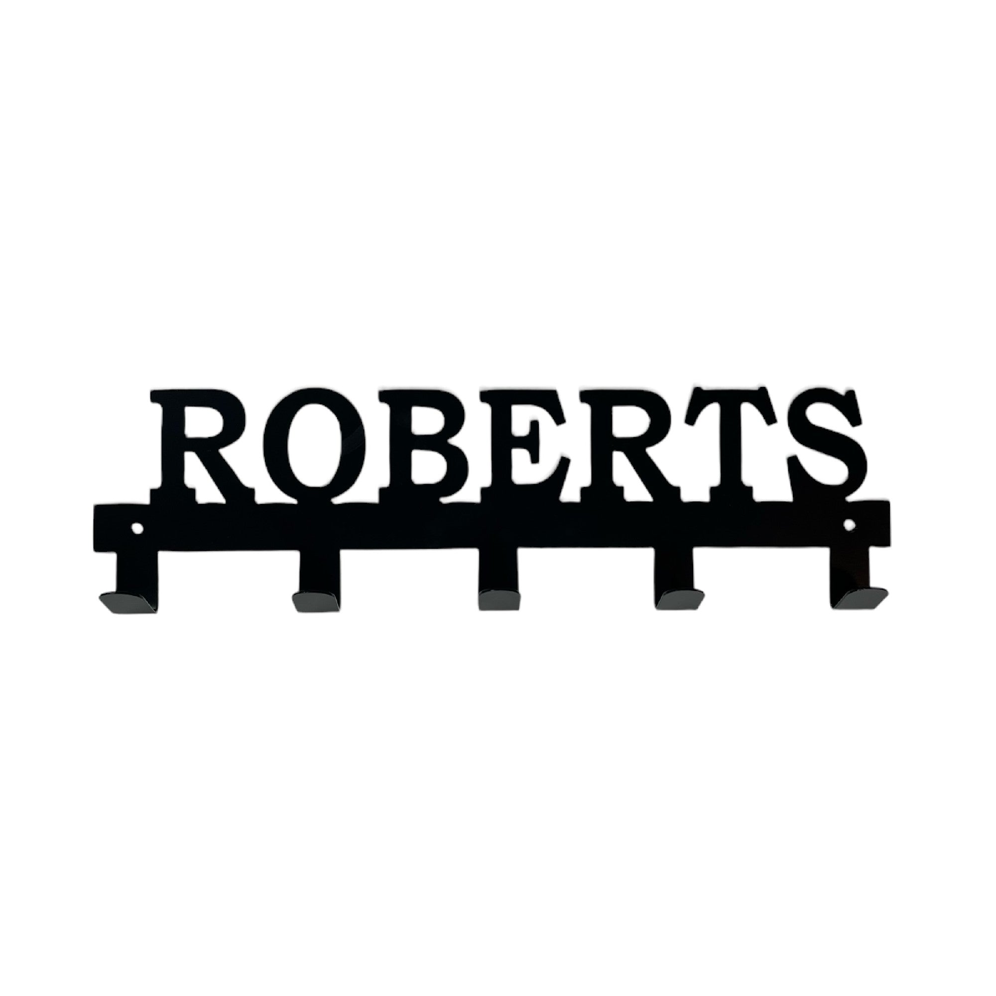 Custom Name Coat Rack, Metal Hooks with Name, Wall Mounted – Pillars ...