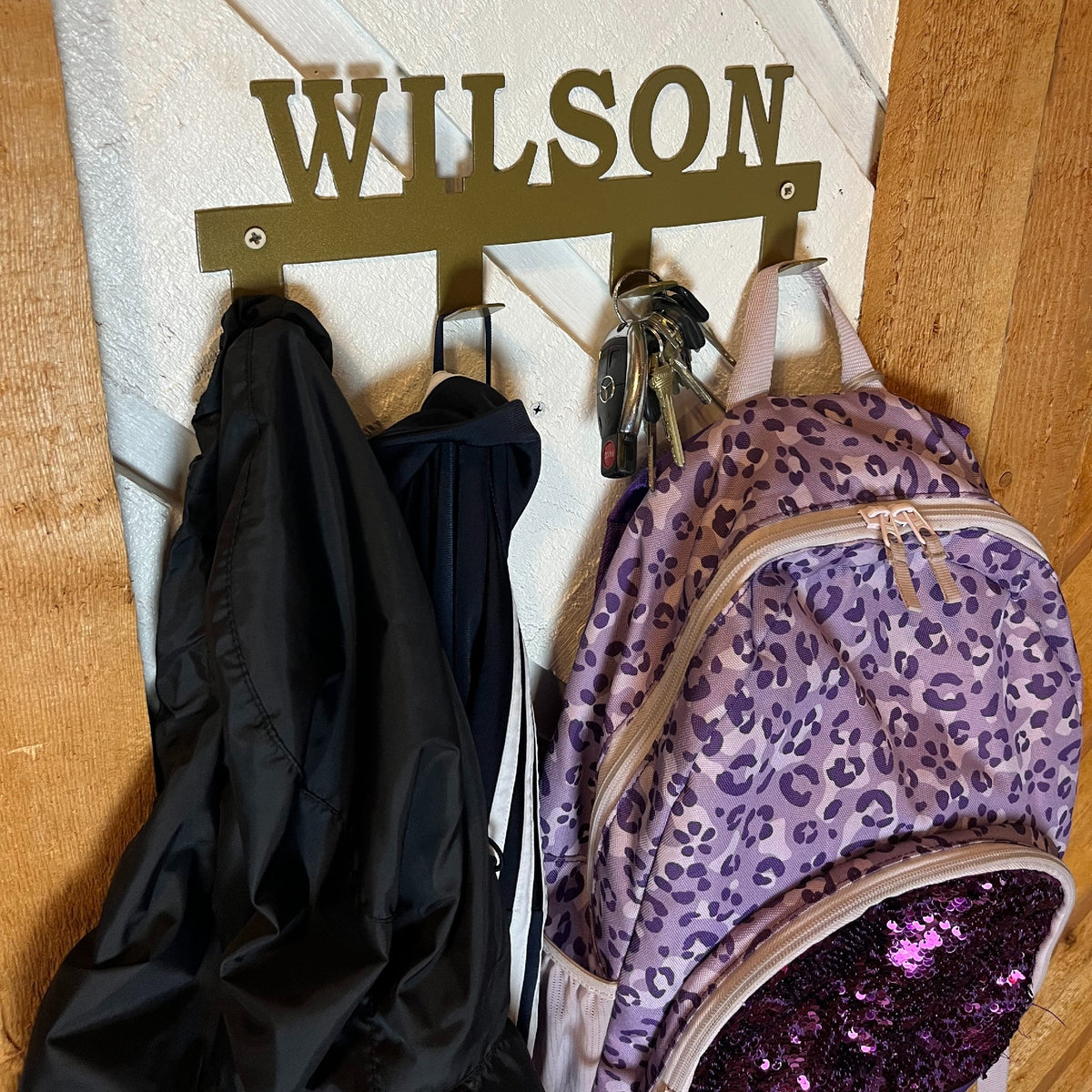 Custom Name Coat Rack, Metal Hooks with Name, Wall Mounted – Pillars ...