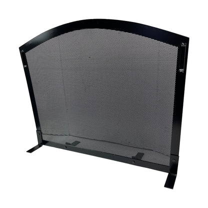 custom made fireplace arched screen with handles