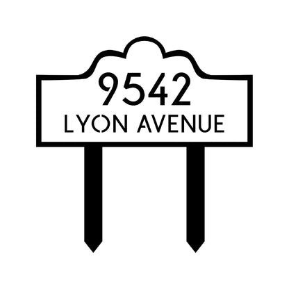 Double Layer Luxury Address Yard Sign