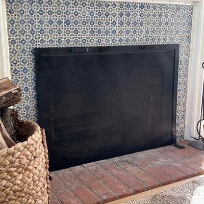 Custom Sized Fireplace Screen 