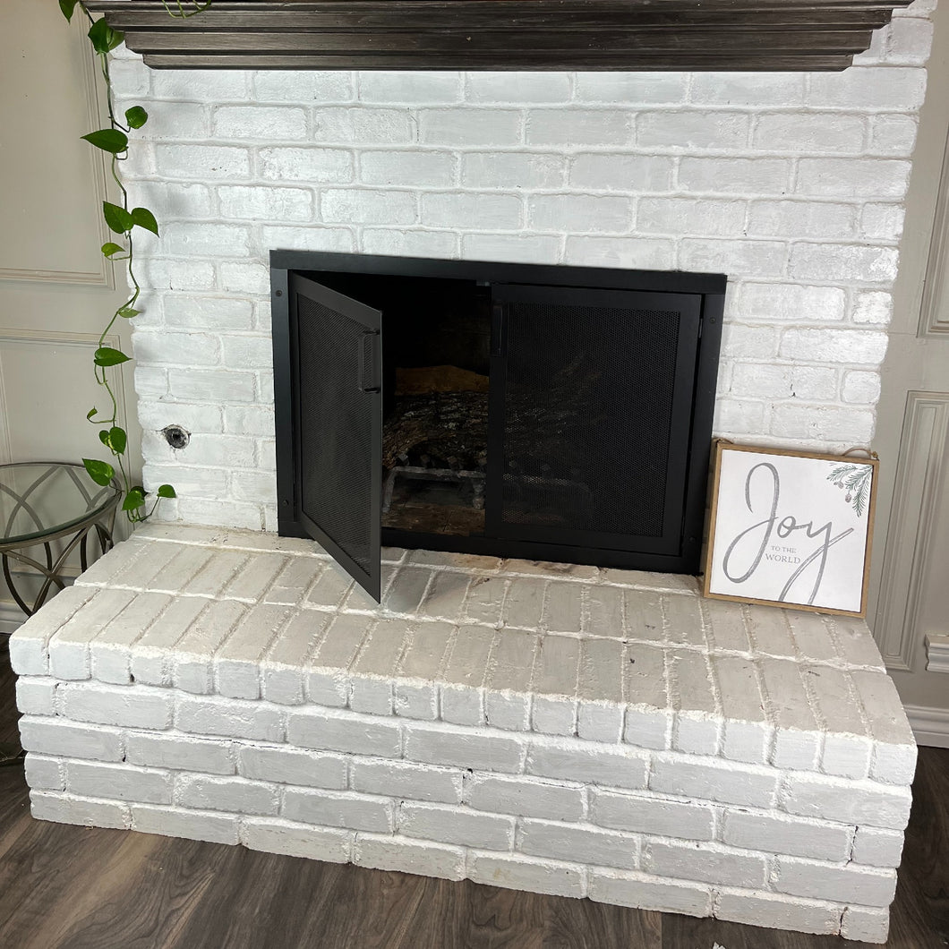 Fireplace Screen with doors