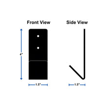 Load image into Gallery viewer, Fold over wall hook dimensions