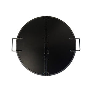 Safety foldable firepit cover snuffer for fire