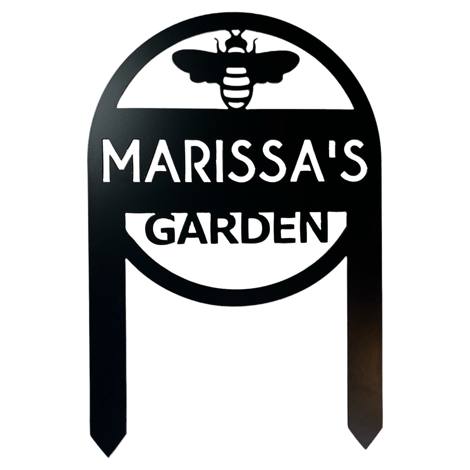 Garden decor personalized sign