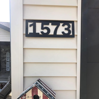 Custom Outdoor House Numbers Address Sign
