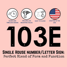 Load image into Gallery viewer, Modern Metal House Numbers and Letters, Customized Sleek Individual Address Numbers, Contemporary Individual Home Numbers and Letters, Made in USA