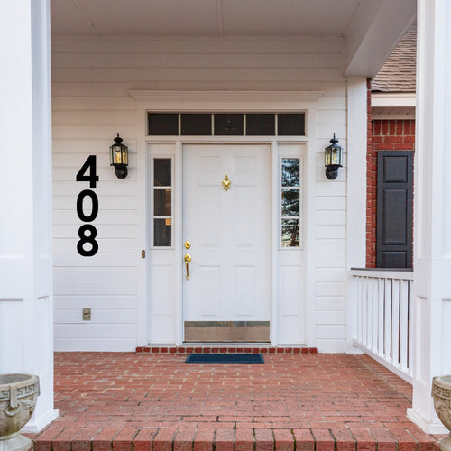 Modern Metal House Numbers and Letters