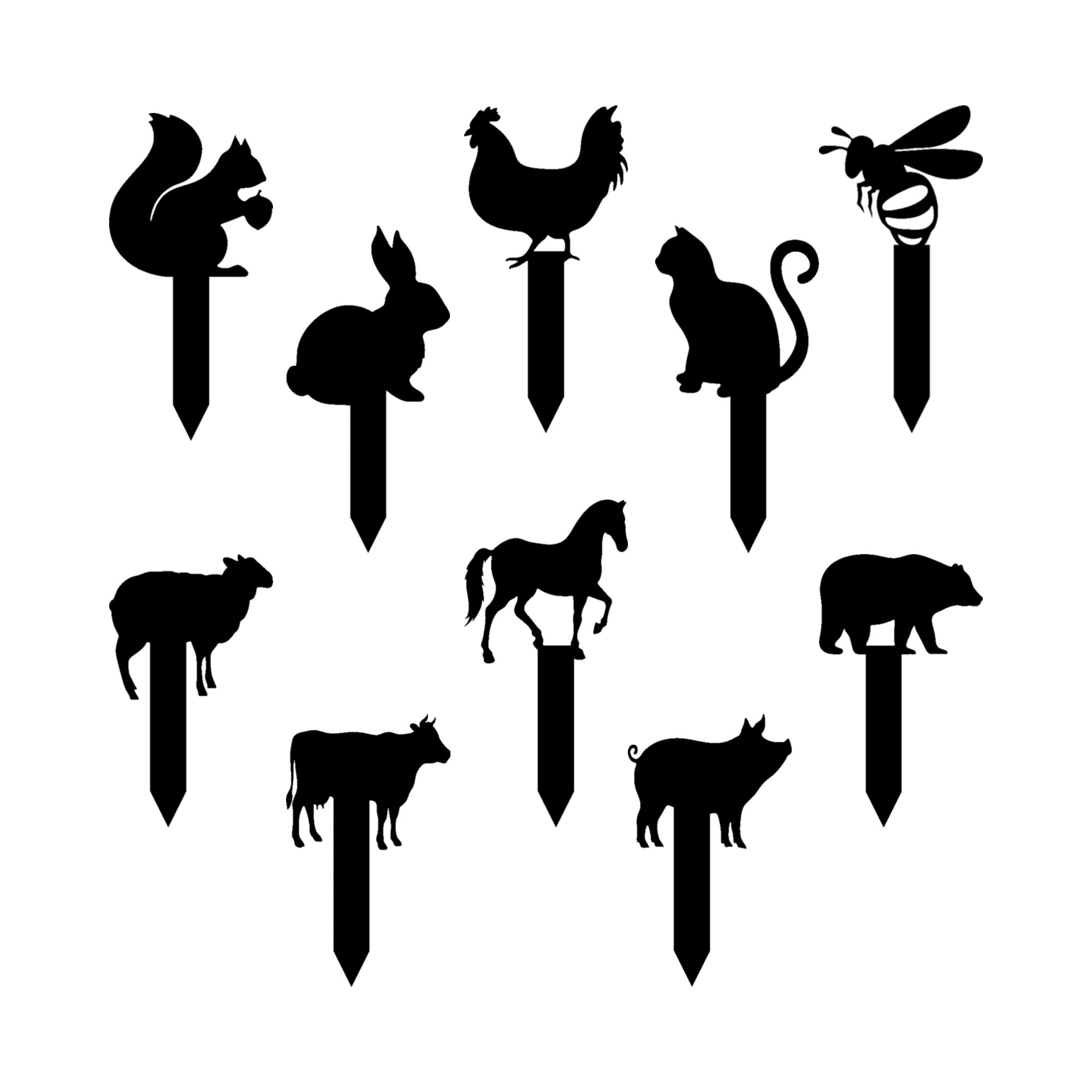 Classic Lawn Animals Yard Stake