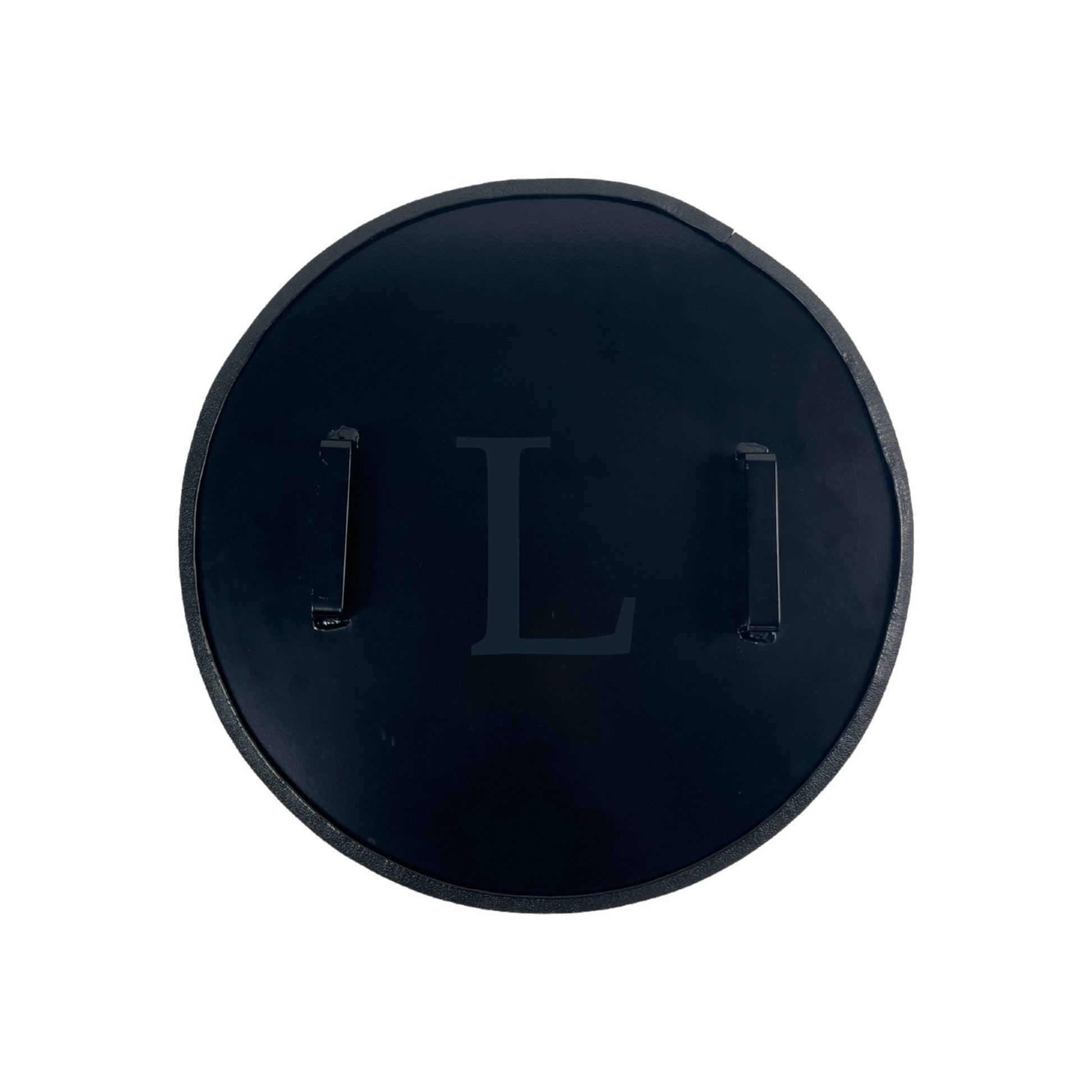Fire pit snuffer lid customized with custom letter