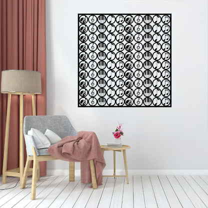 Muzyka Metal Wall Art