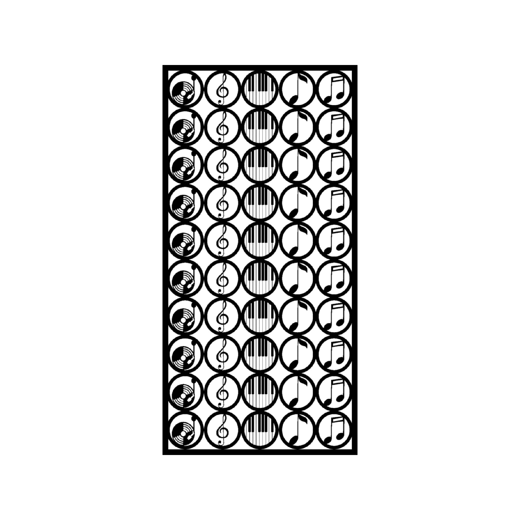 Muzyka Metal Wall Art