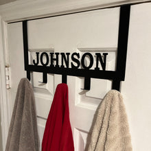 Load image into Gallery viewer, Custom Over The Door Hooks, Simple Houseware Hanging Rod, Personalized Towel Rack for Bathroom, Over The Door Hook Rack, Made in USA