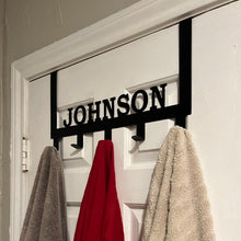 Load image into Gallery viewer, Custom Over The Door Hooks, Simple Houseware Hanging Rod, Personalized Towel Rack for Bathroom, Over The Door Hook Rack, Made in USA