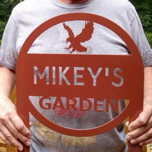 Load image into Gallery viewer, Garden Metal Sign With Stakes