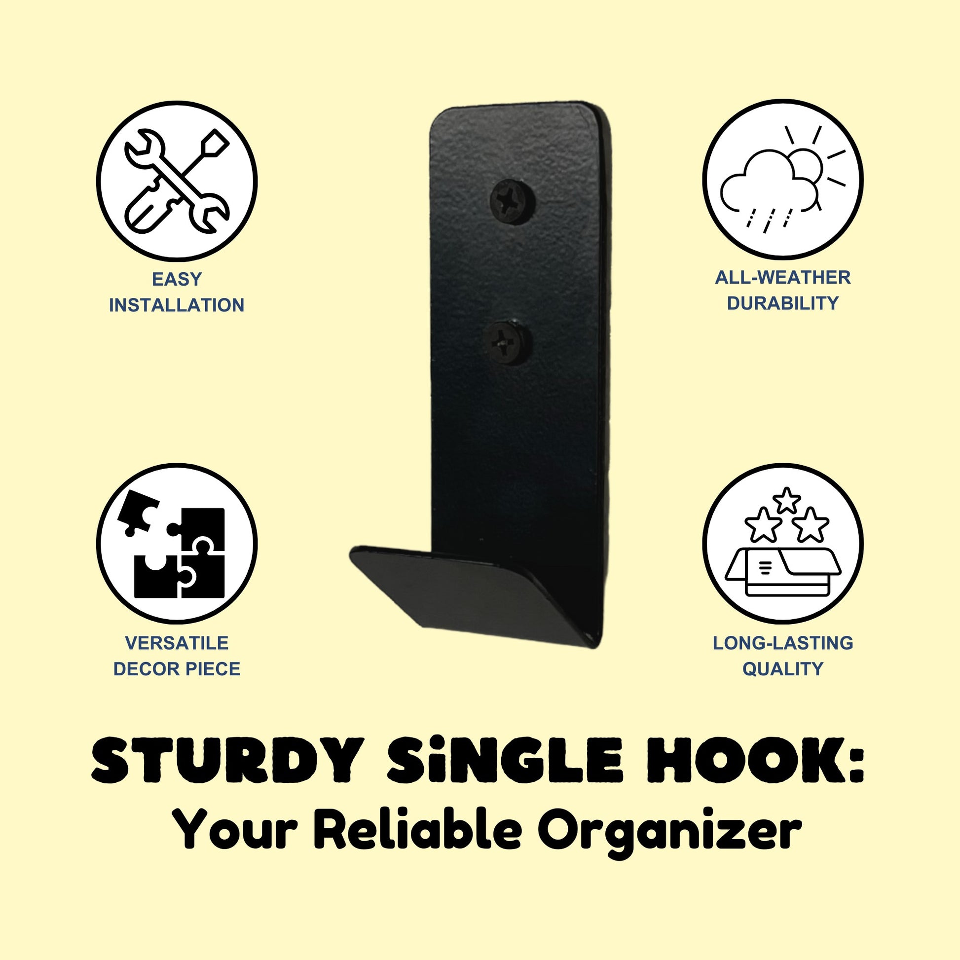 Fold over metal hook benefits