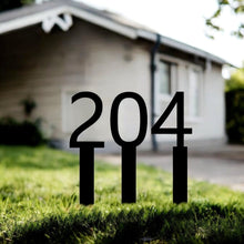 Load image into Gallery viewer, Free Standing Individual Lawn Stake House Numbers