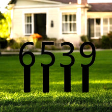 Load image into Gallery viewer, Free Standing Individual Lawn Stake House Numbers