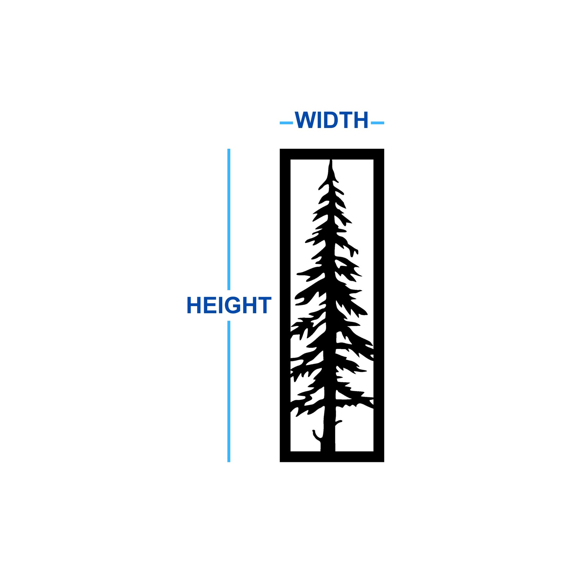 Sylvara Tree Metal Wall Art Dimensions