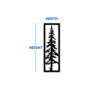 Sylvara Tree Metal Wall Art Dimensions
